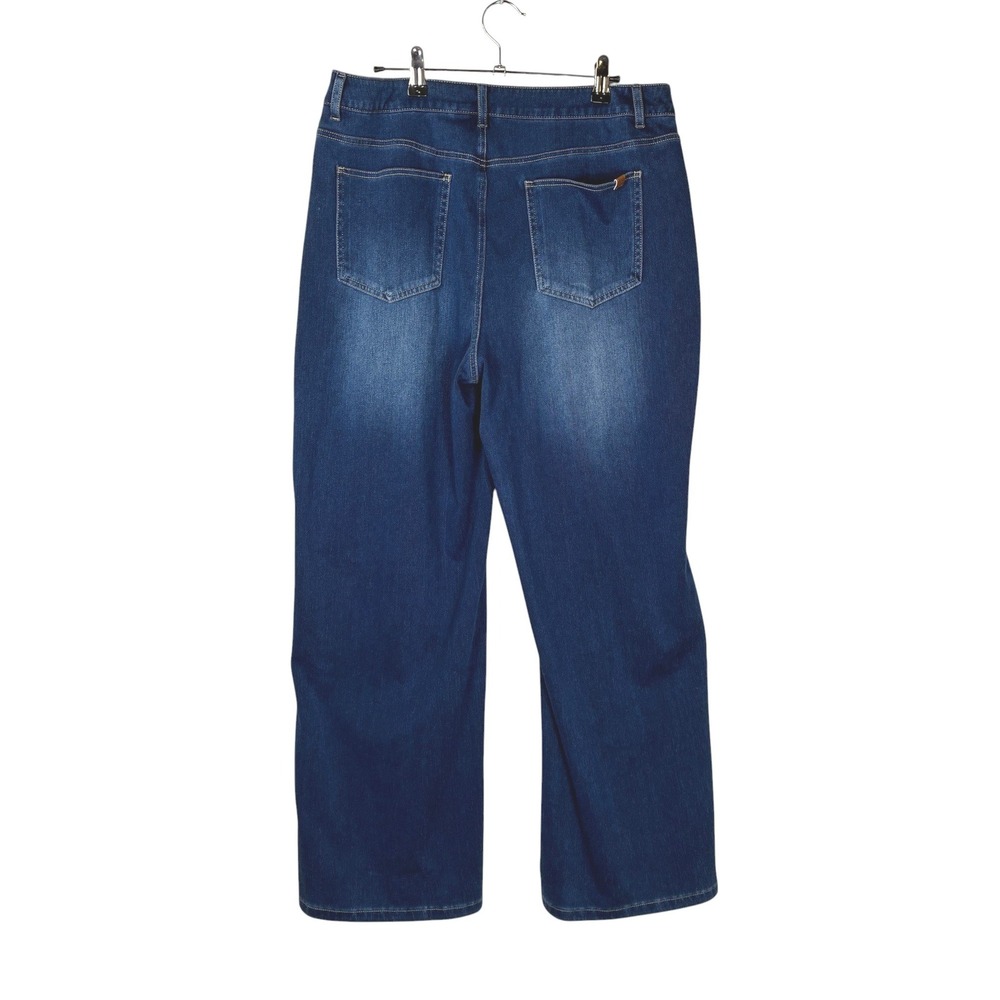 NEW Halara Flex Mid Rise Straight Leg Casual Jeans‎ with Pockets Size L - Picture 3 of 12
